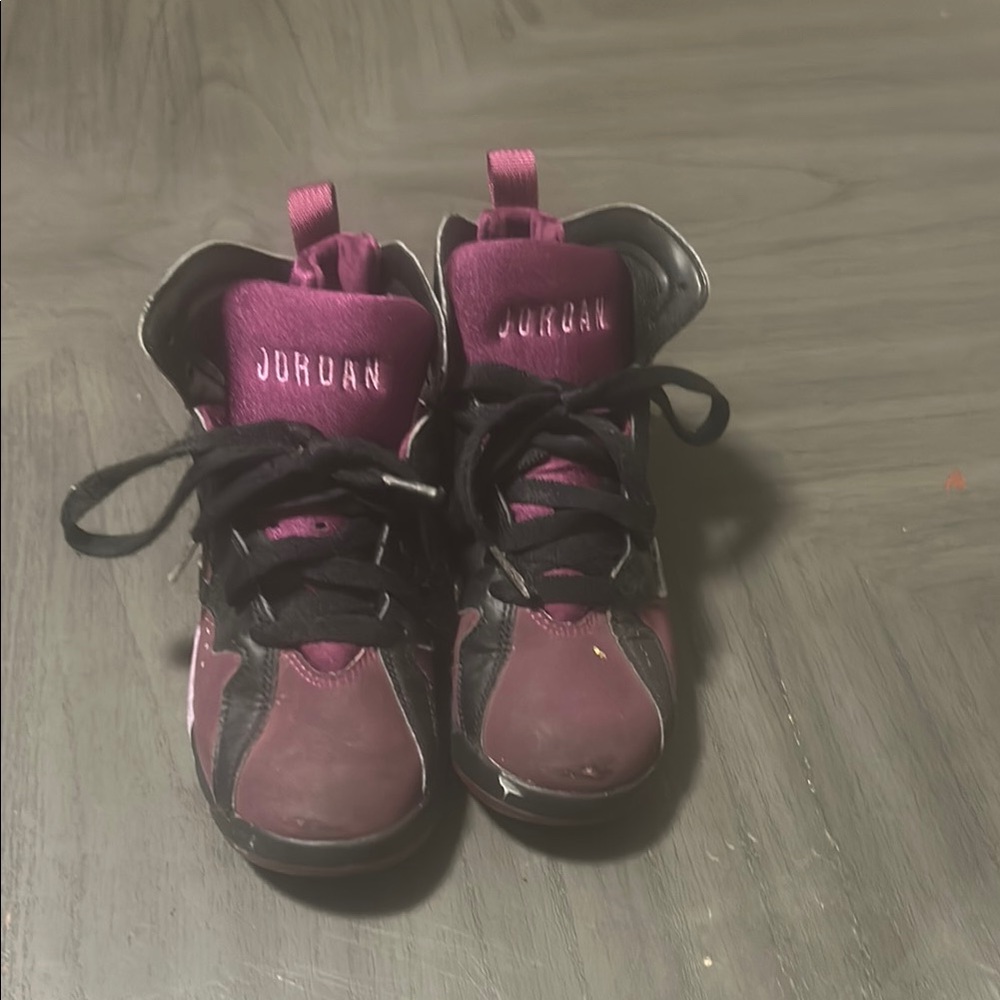 Jordan Purple and Black Sneakers with Chunky Design